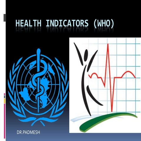 Health Indicators.. Dr.Padmesh