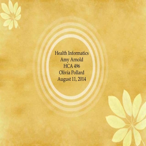 Health informatics