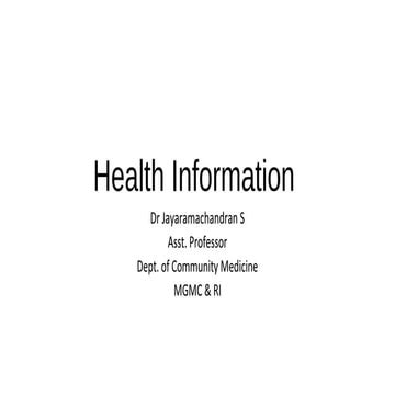 Health information 