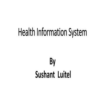 Health information system