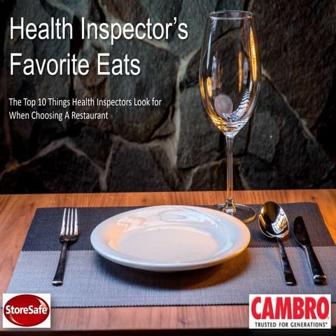 Health Inspector's Favorite Eats: Top 10 Things Inspectors Look For When Choo...