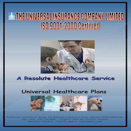 Health Insurance Brochure-The Universal Insurance Company Ltd.