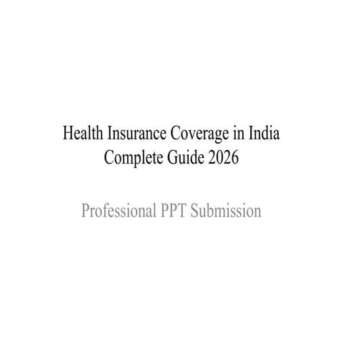 Health insurance ppt | PDF