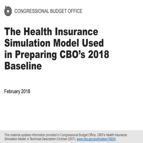 The Health Insurance Simulation Model Used in Preparing CBO’s 2018 Baseline