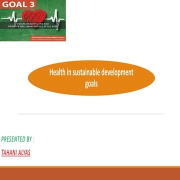 Health in sustainable development goals