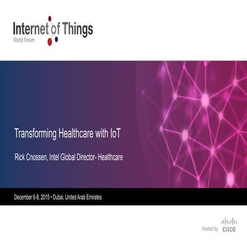 Healthcare IoT and Analytics to treat Parkinsons