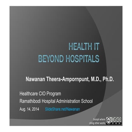 Health IT Beyond Hospitals