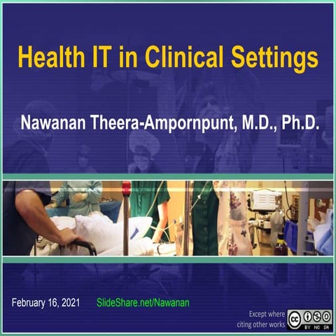 Health IT in Clinical Settings (February 16, 2021)