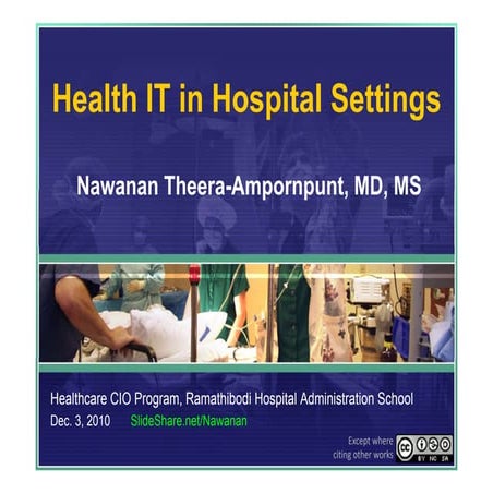 Health IT in Hospital Settings