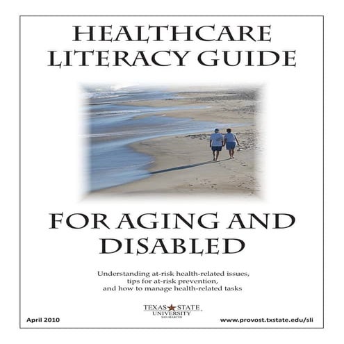 Healthcare Literacy Guide for Aged and Disabled