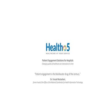Introduction to Healtho5 Patient Engagement Solutions