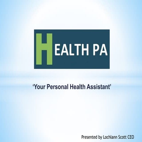 HEALTH PA slide deck by Helplink Health Ltd