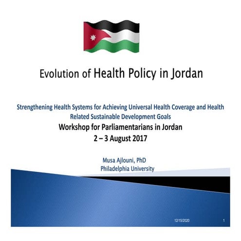 Health policy development jordan who | PPT