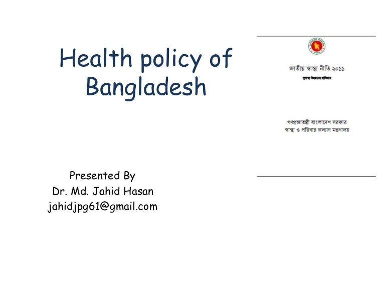 Health policy in bangladesh