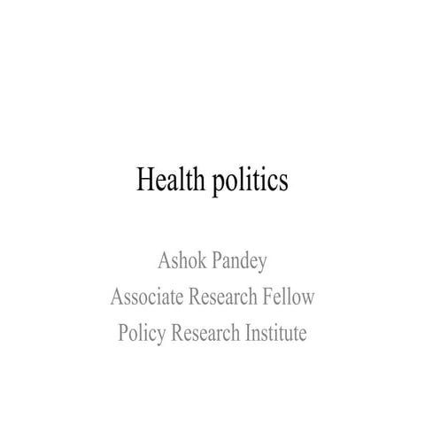 Health politics 