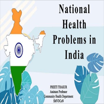 Health Problems in India by Preeti Thakur