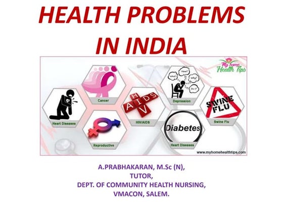 Health problems in india | PPTX | Infectious Diseases | Diseases and ...