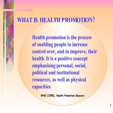 Health promotion