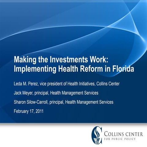 Health reform webinair