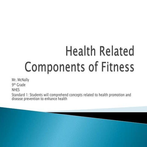 Health related components of fitness