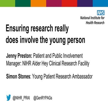 Ensuring research really does involve the young person