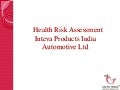 Health risk assessment - Sample Report 