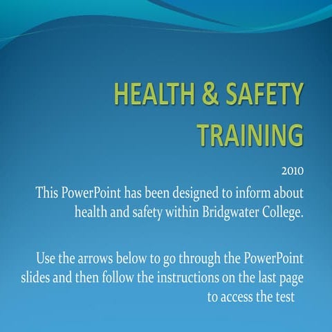 Health & Safety Induction Training | PPT