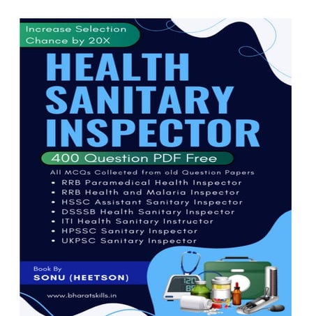 Health Sanitary Inspector Question Paper MCQ Book for competitive exams ...