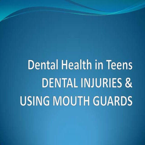 Health science: using mouthguards