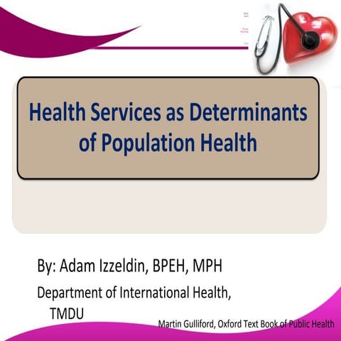 Health service determinants