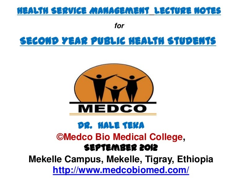 Health service management
