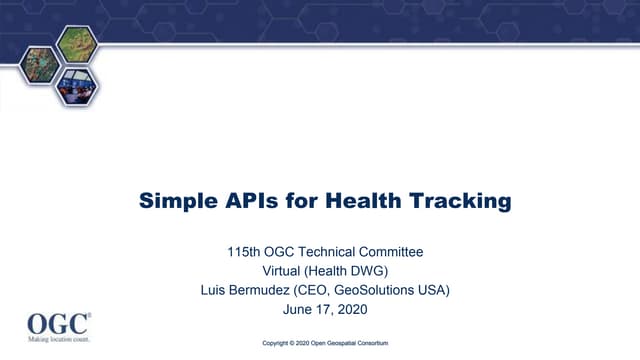 Simple APIs for Health Tracking - COVID Case