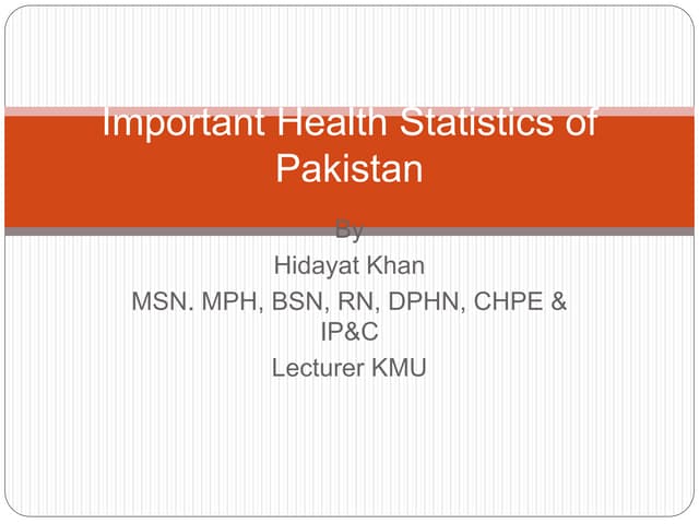 Health Statistics Pptx Health Statistics Pptx
