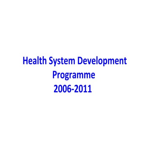 Health system development2