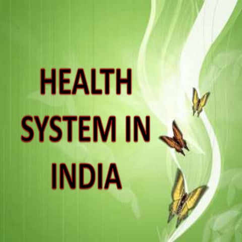Health system in india 