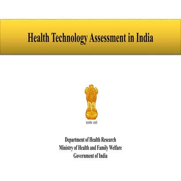 Health Technology Assessments in India
