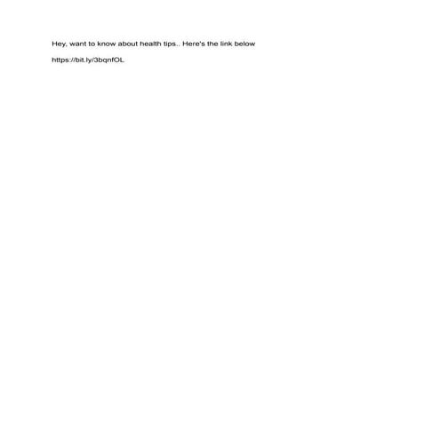 Health tips | PDF