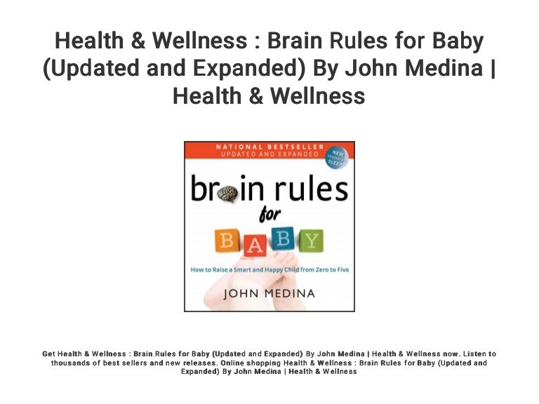 john medina brain rules for baby