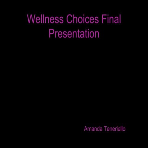 Health wellness final present.