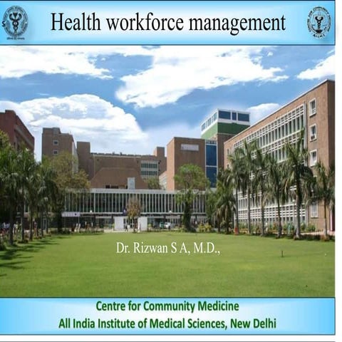 Health workforce management