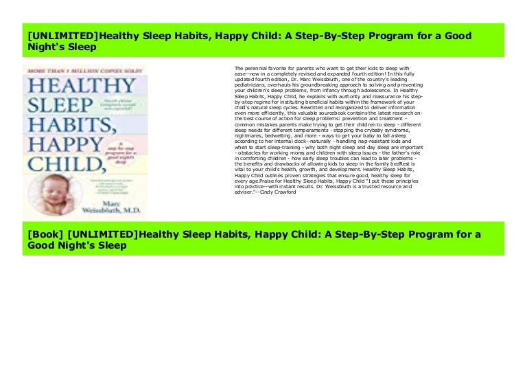 healthy sleep habits happy child