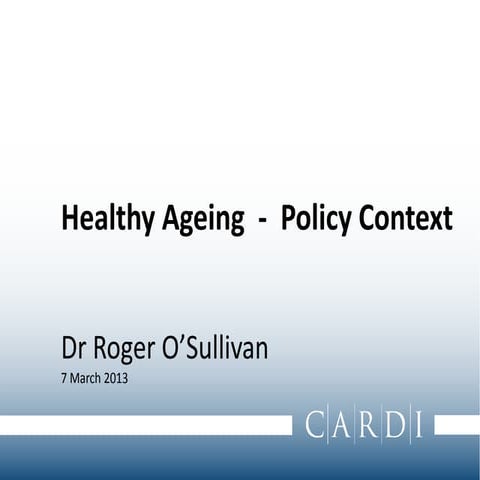 Nutrition & healthy aging | PDF