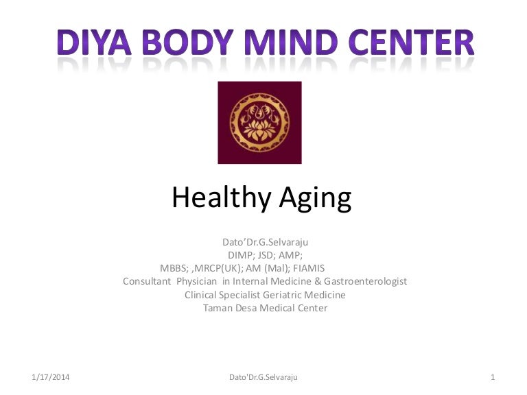 Who Healthy Aging Framework   