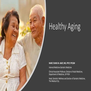 Healthy aging
