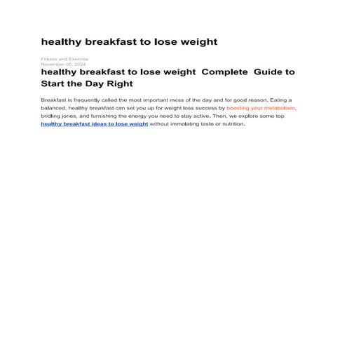 healthy breakfast to lose weight and ideas.pdf