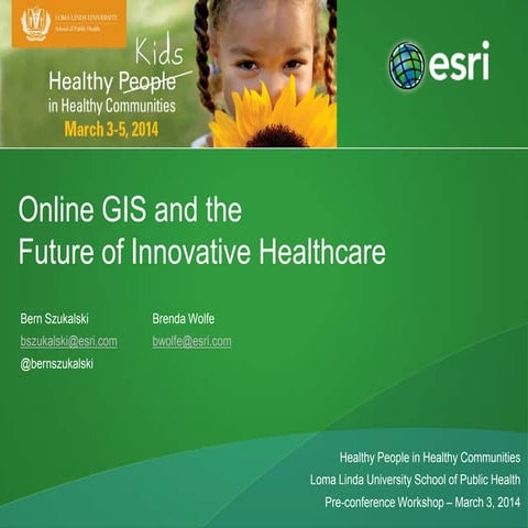 Online GIS and the Future of Innovative Health Care