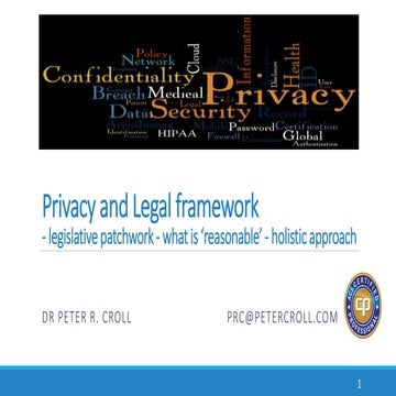 Brisbane Health-y data: Privacy and Legal Framework