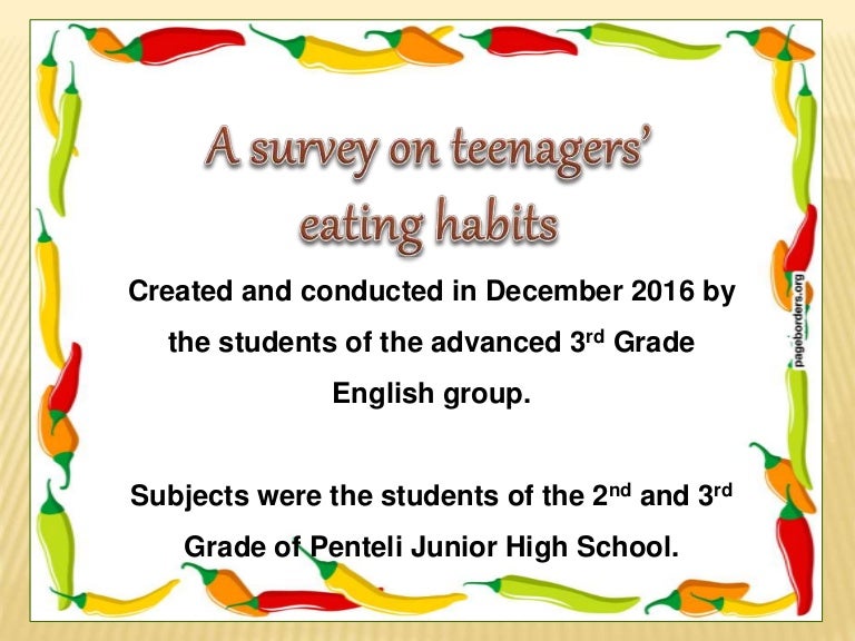 Good Eating Habits For Teenagers Teenagers' eating habits