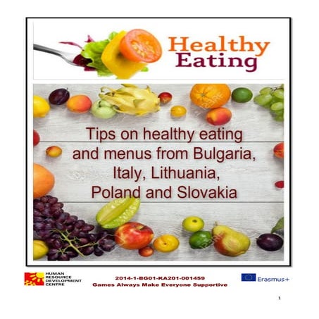 Healthy eating booklet-project games