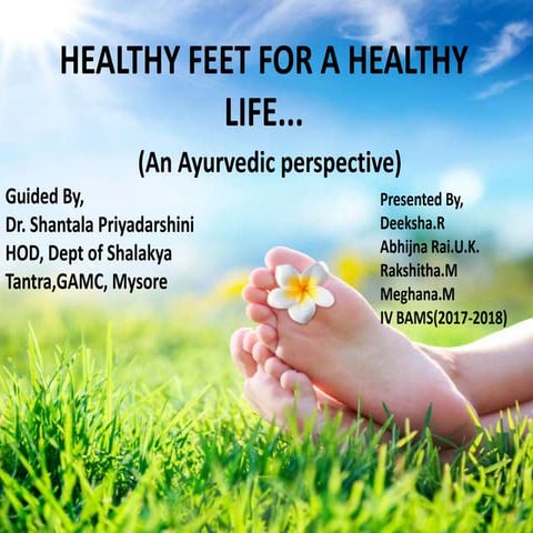 Healthy feet for a healthy life